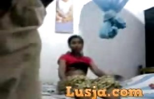Traditional Indian couple foreplay and blowjob