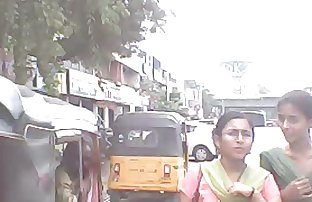 road side walking girls face and boobs