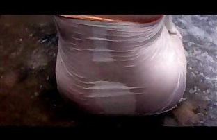 Mallu Aunty Hot River Bath wearing panty and nips visible