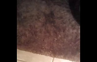 Black college cock sprays cum all over floor