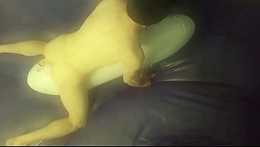 fucking asuka love pillow on waterbed 2