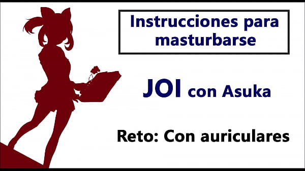 JOI IN ESPA&Ntilde_OL. Akane orders you how to masturbate. Special challenge.