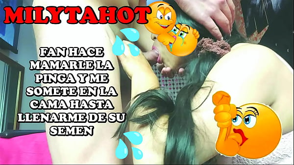 le mamo la verga a uno de mis fans y me lo mete sin cond&oacute_n y me deja llena de semen