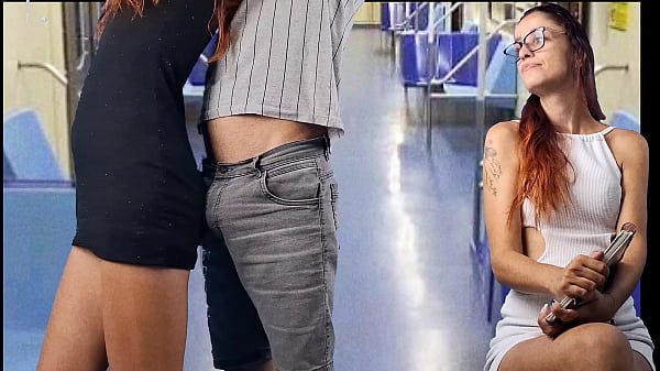 Naughty student lets strangers touch her ass in public!