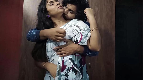 Desi Couple Share Sweet Kisses And Gentle Touches While Standing