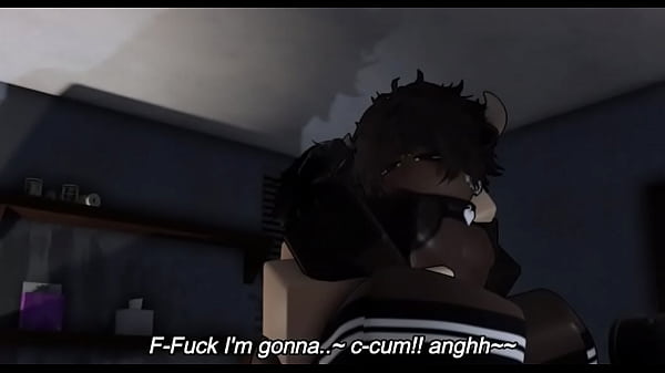 A romantic shoot with a cow femboy in Roblox