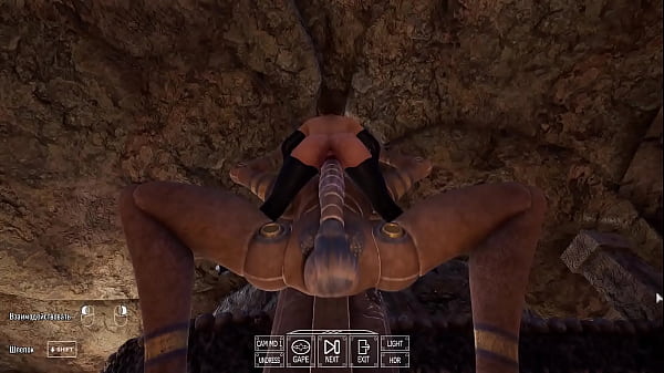 The ancient statue awakened and began rhythmically pounding Lara Croft'_s pussy. 3D hentai game animation.