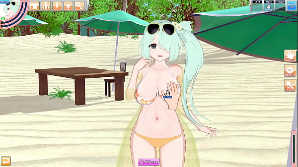 Blue archive - hiyori cock riding service - koikatsu party