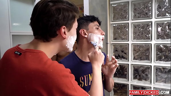 Danny Bianchi and Joaquin Santana sharing stepdad Jax Thirios big cock and makes him fuck their asses