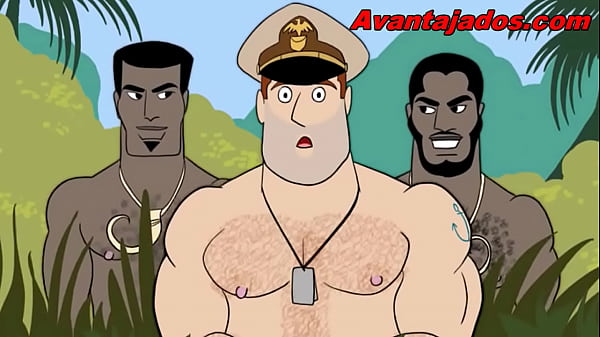 Cartoon-Porno mit schwulem Militär