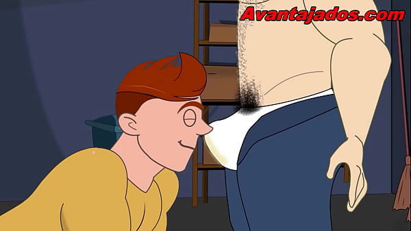 Schwule Zeichnung, schmutziger College-Sex