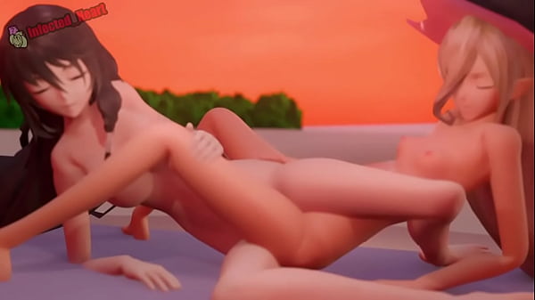 Magilou e Velvet Crowe scopano su una spiaggia (Loop)