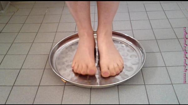 Crushing the raw EGGS and pissing ** Nylon foot Crushing **