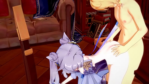 Genshin Impact Hentai – Aether x Ganyu Handjoob und gefickt – Japanischer asiatischer Manga-Anime-Game-Porno