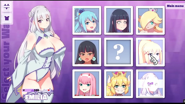 Waifu Hub [Gioco Hentai Parody di PornPlay] Emilia dal casting sul divano di Re-Zero - Parte 2 Ragazza cattiva non così innocente a cui piace fare la gola profonda
