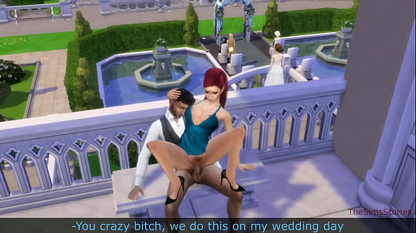 Los sims 4, el novio se folla a su amante antes del matrimonio